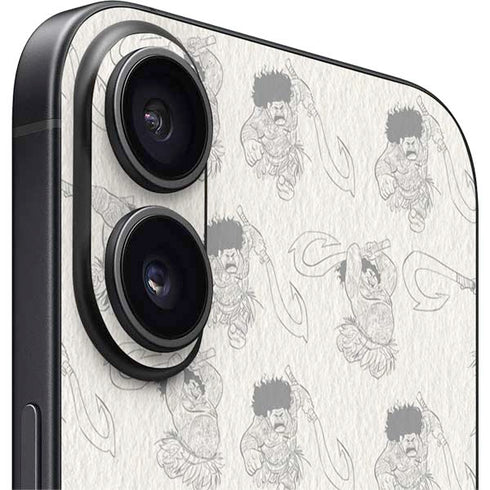 Disney Princess Moana Maui Pattern iPhone 16 Plus Skin